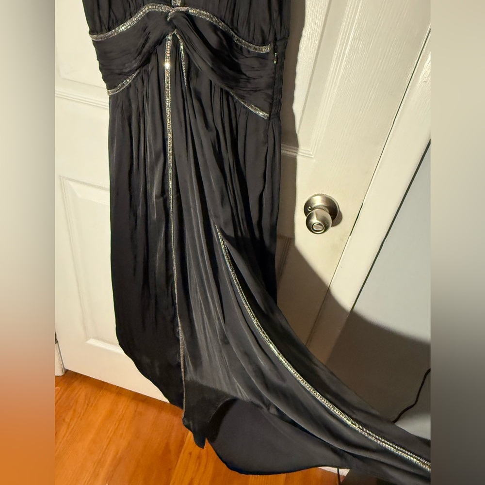 Ramy Brook ⭐️NEW⭐️ Melanie Embellished Midi Dress - Size Large - Picture 6 of 6